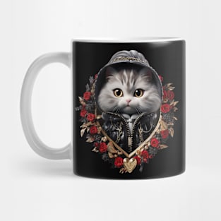 Valentines Cat Charm 4 Mug